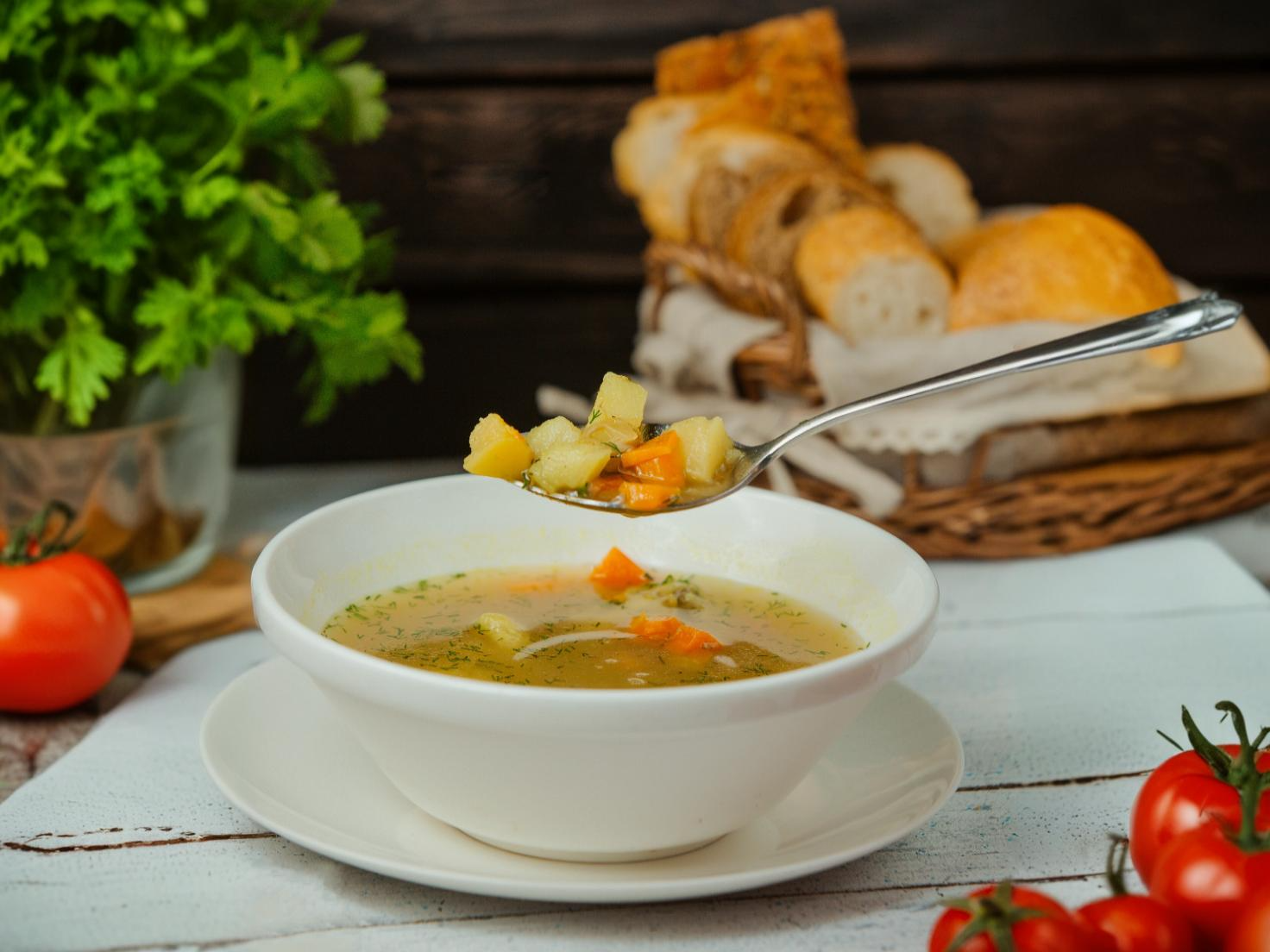 Sopa de Pollo con Puerros