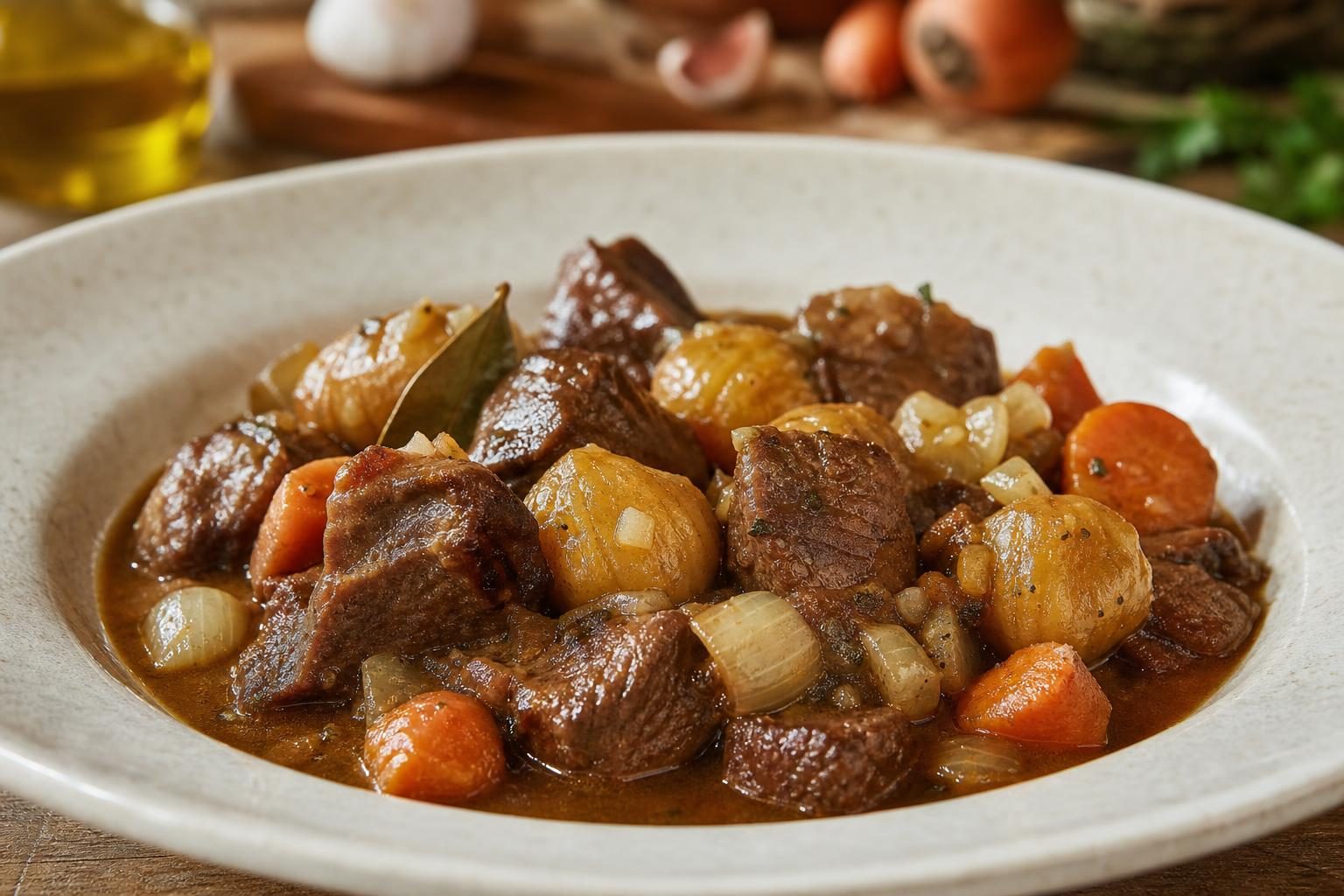 Guiso de Carne con Castañas